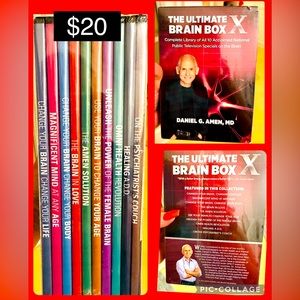 The Ultimate Brain Box X Complete 10 DVD Set Daniel Amen NEW/SEALED.Brand New".